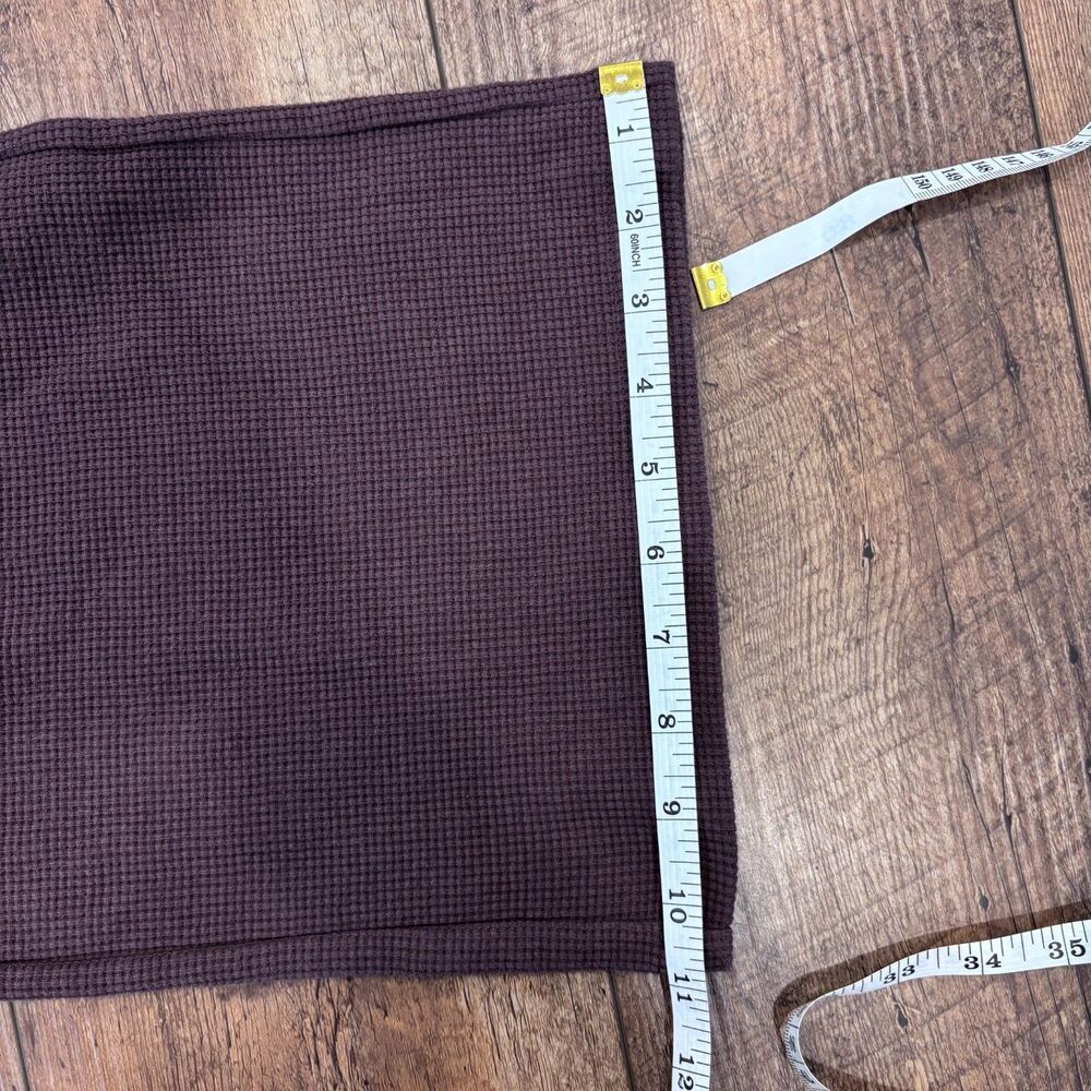 Comfrt Waffle Lounge Pants Womens Large Cocoa Brown Wide Leg Knit Pajamas $55 - Picture 12 of 12
